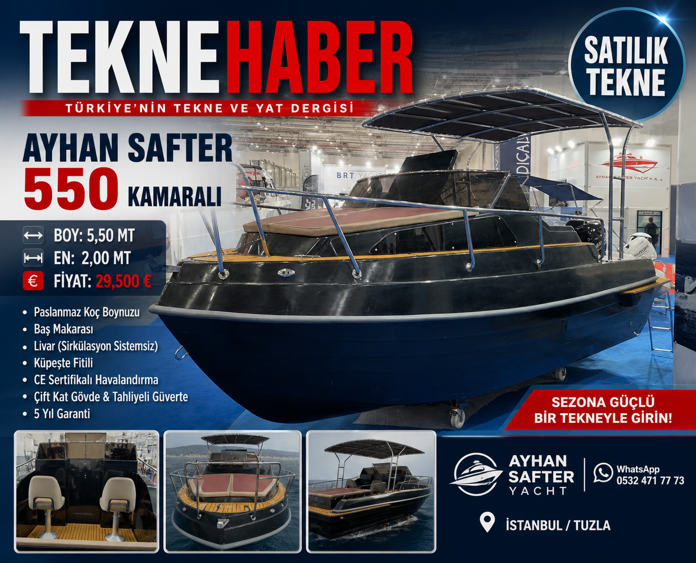 TEKNE HABER | Ayhan Safter 550 İzmir Boat Show’da Sahneye Çıktı